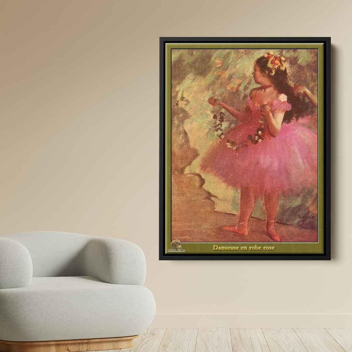 Dancer in pink dress (1880) by Edgar Degas - Canvas Artwork