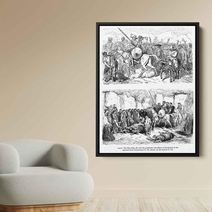 Don Quixote by Gustave Dore - Canvas Artwork