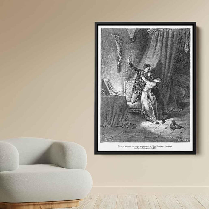 Don Quixote by Gustave Dore - Canvas Artwork