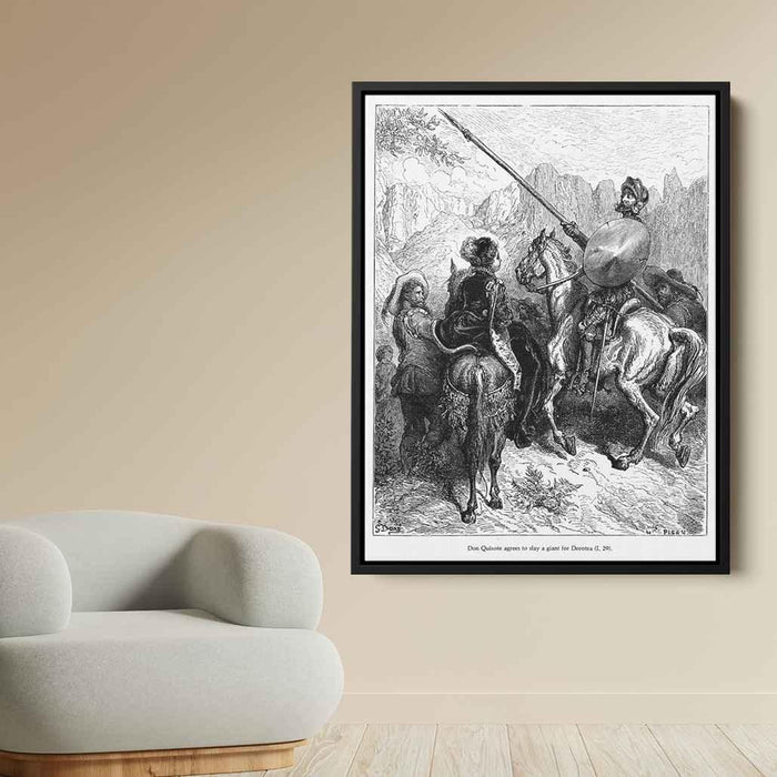 Don Quixote by Gustave Dore - Canvas Artwork