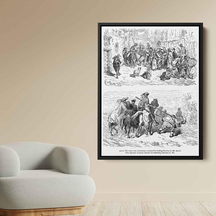 Don Quixote by Gustave Dore - Canvas Artwork