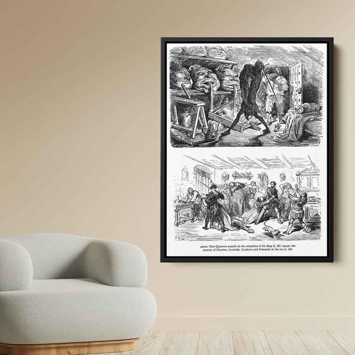 Don Quixote by Gustave Dore - Canvas Artwork