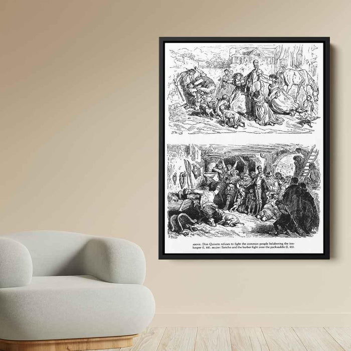 Don Quixote by Gustave Dore - Canvas Artwork