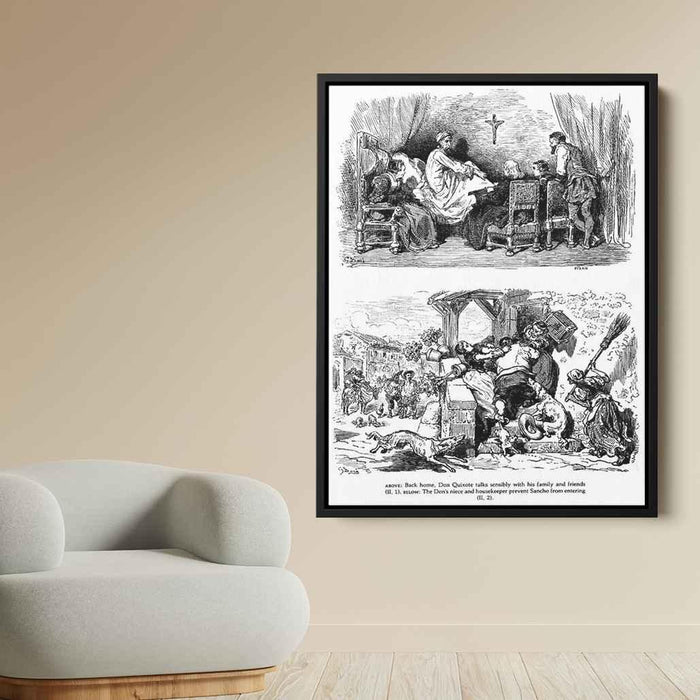 Don Quixote by Gustave Dore - Canvas Artwork