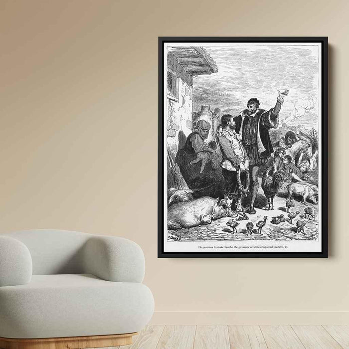 Don Quixote by Gustave Dore - Canvas Artwork