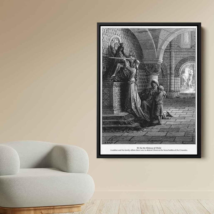 For the Defense of Christ by Gustave Dore - Canvas Artwork