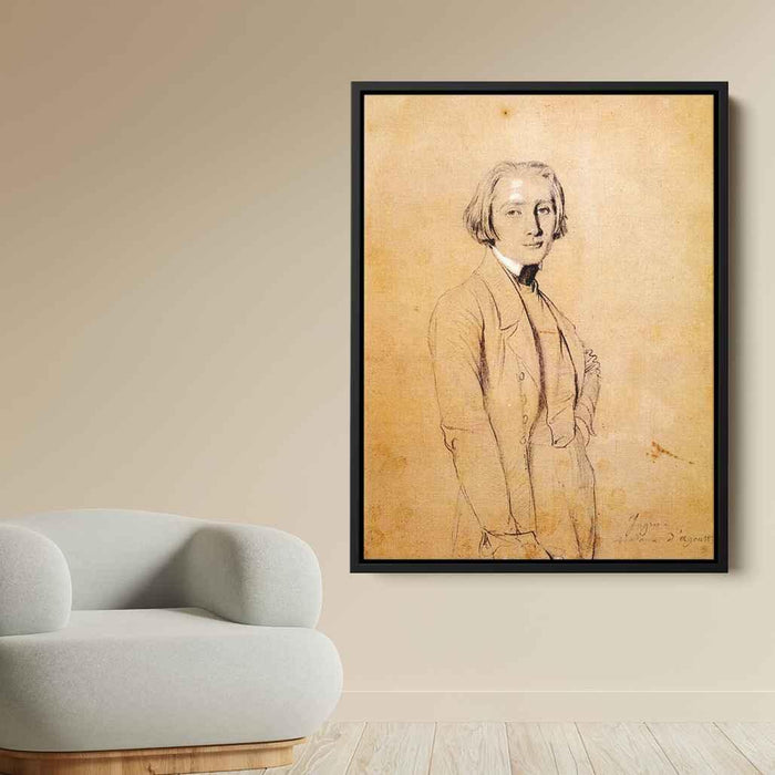 Franz Liszt by Jean Auguste Dominique Ingres - Canvas Artwork