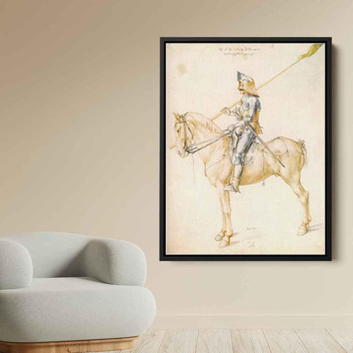 Knight On Horseback (1498) by Albrecht Durer - Canvas Artwork