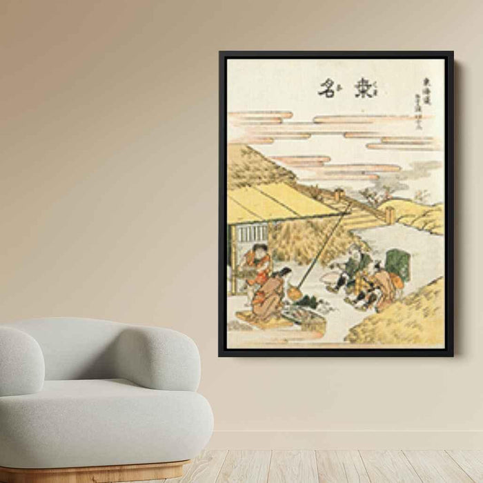 Kuwana by Katsushika Hokusai - Canvas Artwork