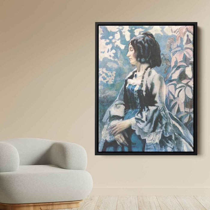 Lady in Blue (1902) by Victor Borisov-Musatov - Canvas Artwork