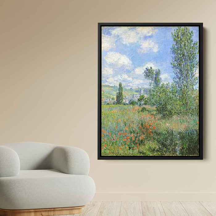 Lane in the Poppy Fields, Ile Saint-Martin by Claude Monet - Canvas Artwork