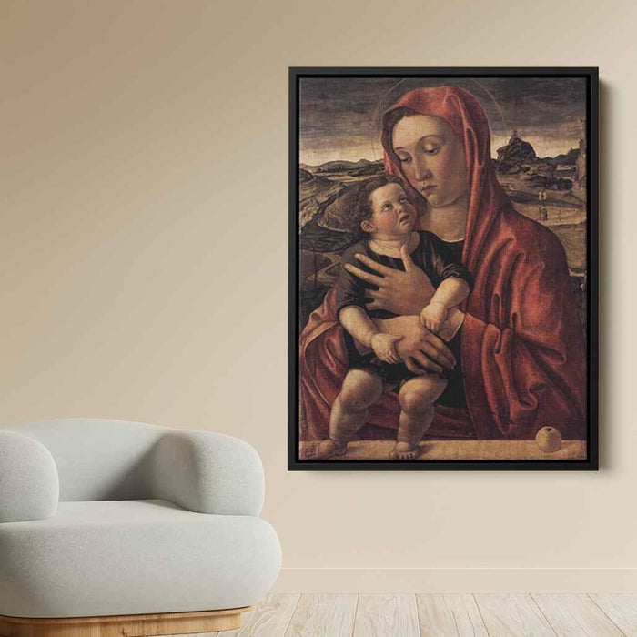 Madonna, with Child Standing on a Parapet by Giovanni Bellini - Canvas Artwork