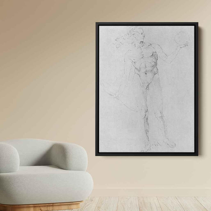 Male Nude(Apollo Poynter) (1503) by Albrecht Durer - Canvas Artwork
