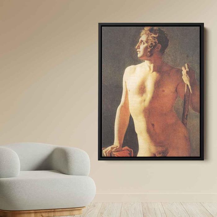 Male Torso (1800) by Jean Auguste Dominique Ingres - Canvas Artwork