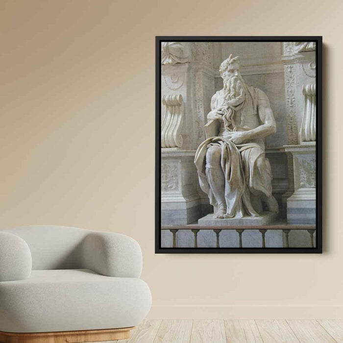 Moses (1515) by Michelangelo - Canvas Artwork