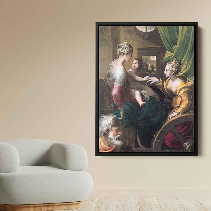 Mystic Marriage of Saint Catherine (1531) by Parmigianino - Canvas Artwork