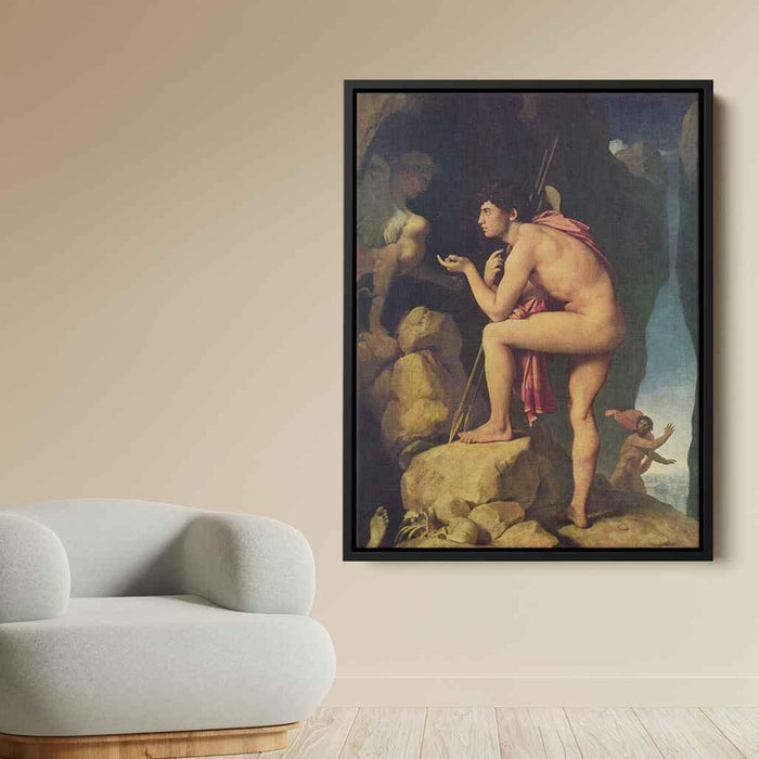 Oedipus and the Sphinx (1808) by Jean Auguste Dominique Ingres - Canvas Artwork