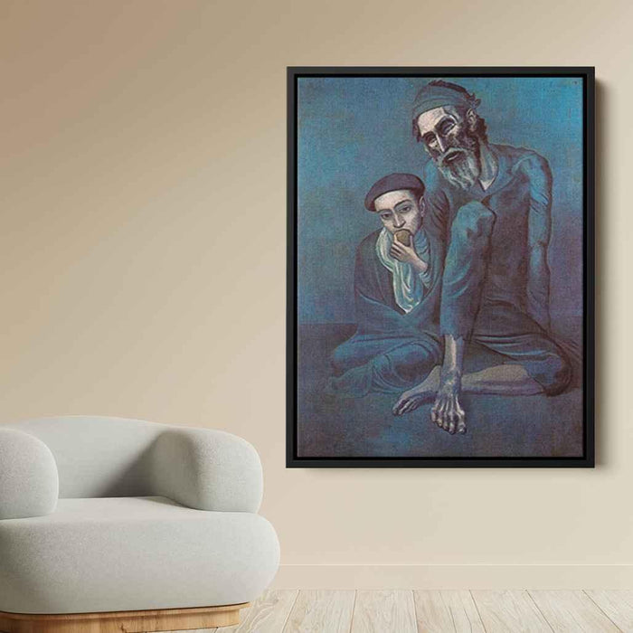 Old blind man with boy (1903) by Pablo Picasso - Canvas Artwork