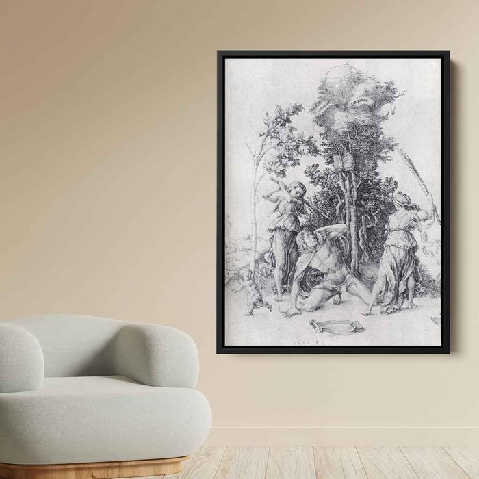 Orpheus Slain By Bacchantes, With A Boy Running Away by Albrecht Durer - Canvas Artwork