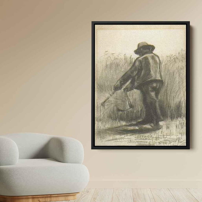 Peasant with Sickle, Seen from the Back by Vincent van Gogh - Canvas Artwork