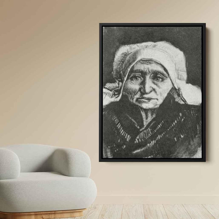 Peasant Woman, Head by Vincent van Gogh - Canvas Artwork