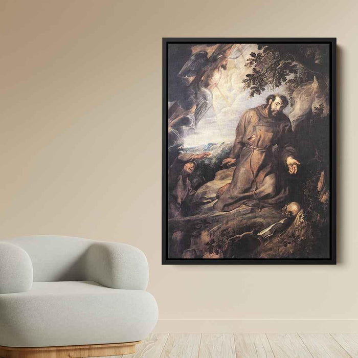 St. Francis of Assisi Receiving the Stigmata (1635) by Peter Paul Rubens - Canvas Artwork