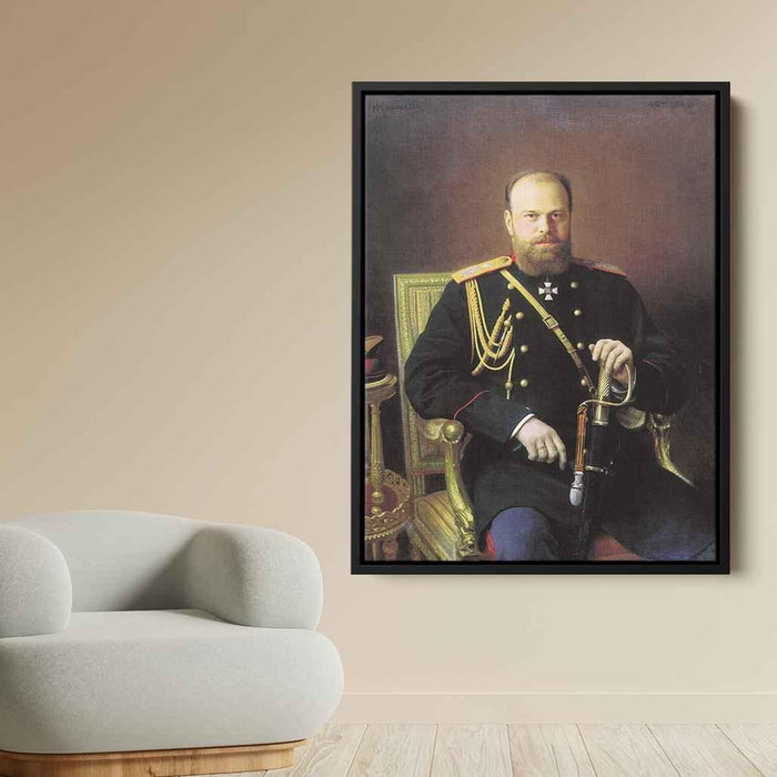 Portrait of Alexander III (1886) by Ivan Kramskoy - Canvas Artwork