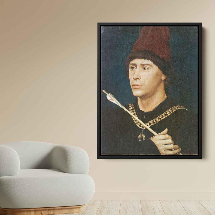 Portrait of Antoine, bastard of Burgundy by Rogier van der Weyden - Canvas Artwork