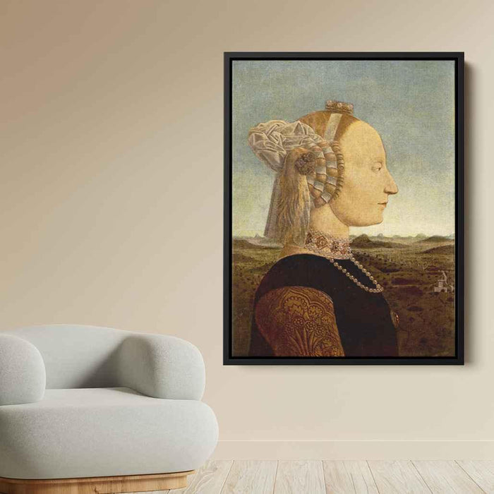 Portrait of Battista Sforza (1465) by Piero della Francesca - Canvas Artwork