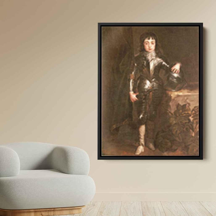 Portrait of Charles II When Prince of Wales (1638) by Anthony van Dyck - Canvas Artwork