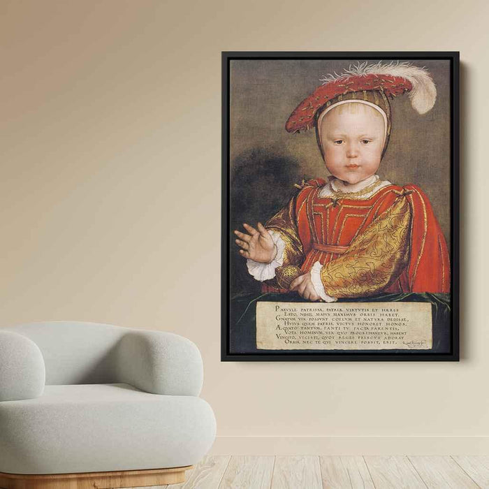 Portrait of Edward VI as a Child (1538) by Hans Holbein the Younger - Canvas Artwork