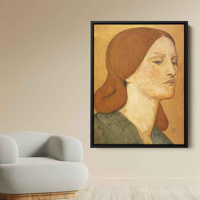 Portrait of Elizabeth Siddal (1865) by Dante Gabriel Rossetti - Canvas Artwork