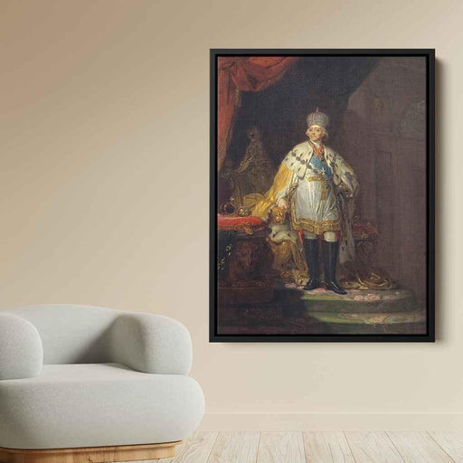 Portrait of Emperor Paul I (1800) by Vladimir Borovikovsky - Canvas Artwork