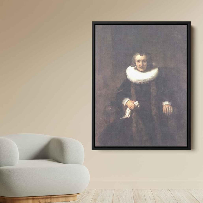 Portrait of Margheride Geer, Wife of Jacob Trip by Rembrandt - Canvas Artwork