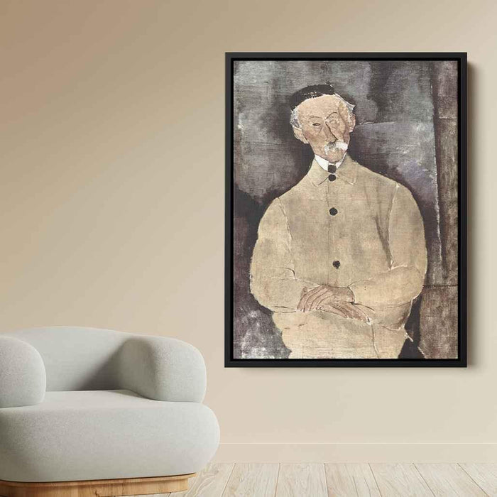 Portrait of Monsieur Lepoutre (1916) by Amedeo Modigliani - Canvas Artwork