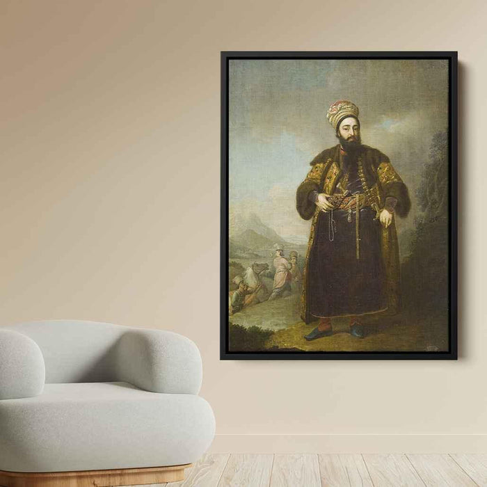 Portrait of Murtaza Kuli Khan, brother of Aga Mahommed, the Persian Shah by Vladimir Borovikovsky - Canvas Artwork