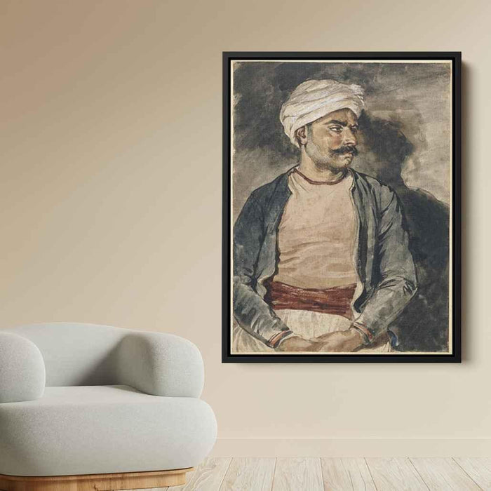 Portrait of Mustapha (1820) by Théodore Géricault - Canvas Artwork