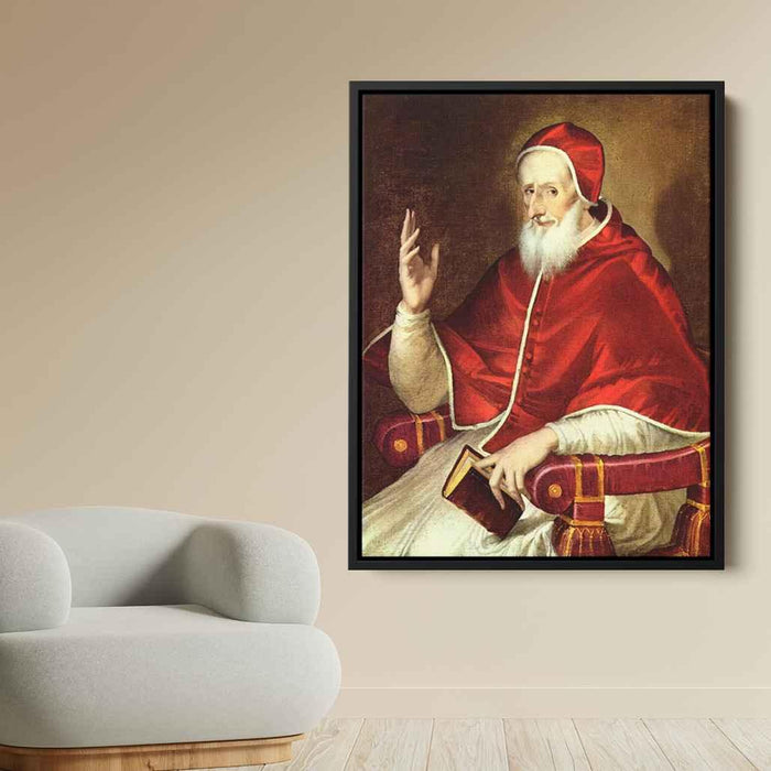 Portrait of Pope Pius V (1605) by El Greco - Canvas Artwork