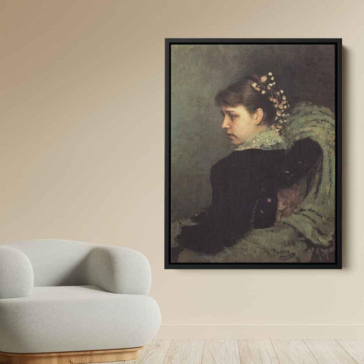Portrait of Tatiana Rechinskay (1882) by Ilya Repin - Canvas Artwork