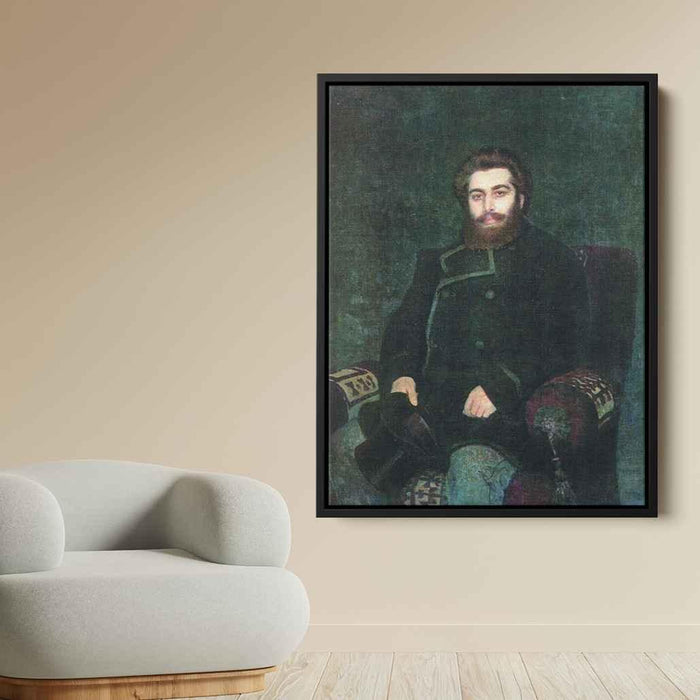 Portrait of the Artist Arkhip Kuindzhi (1877) by Ilya Repin - Canvas Artwork