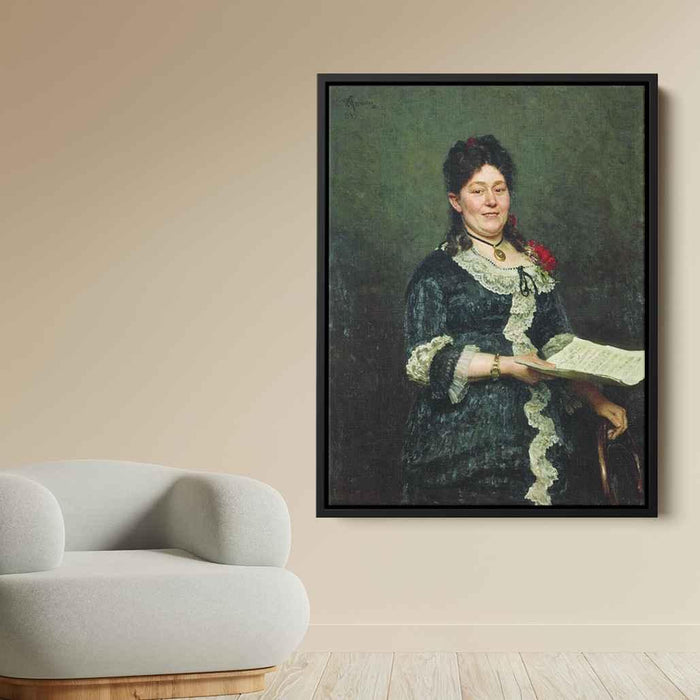 Portrait of the Singer Alexandra Molas (1883) by Ilya Repin - Canvas Artwork