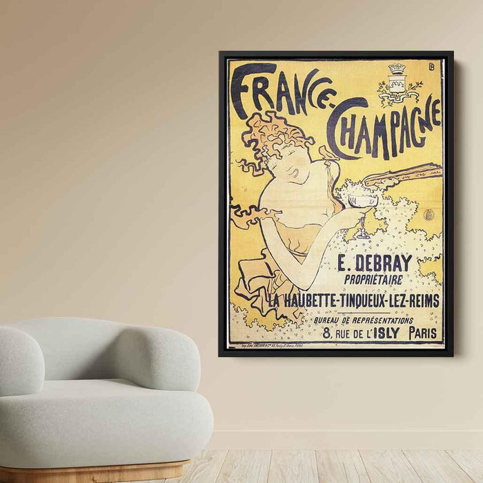 poster advertising France Champagne (1891) by Pierre Bonnard - Canvas Artwork