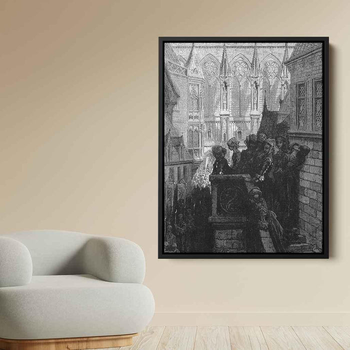 Prayers for the Dead by Gustave Dore - Canvas Artwork