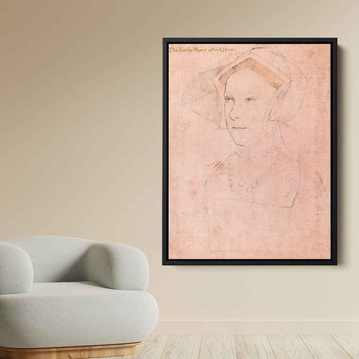 Queen Mary I Tudor (1536) by Hans Holbein the Younger - Canvas Artwork