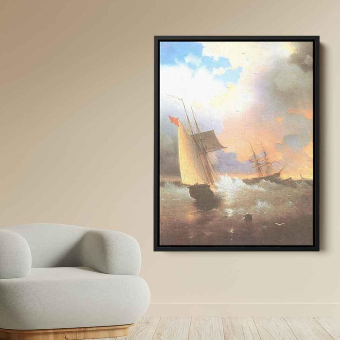 Sailing ship (1870) by Ivan Aivazovsky - Canvas Artwork