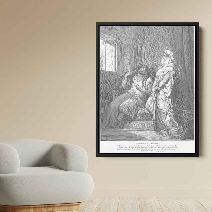 Samson and Delilah by Gustave Dore - Canvas Artwork