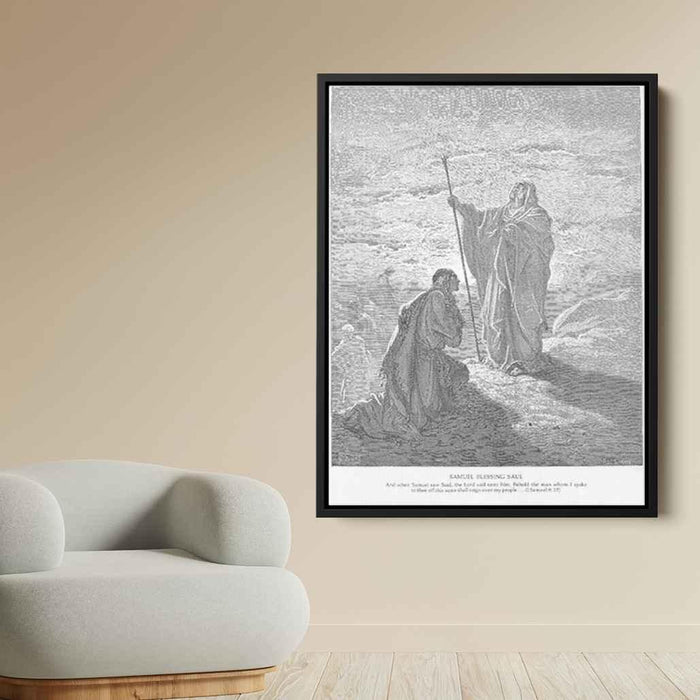 Samuel Blesses Saul by Gustave Dore - Canvas Artwork