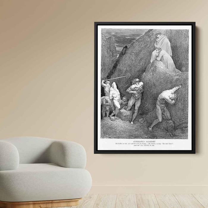 Schismatics--Mahomet by Gustave Dore - Canvas Artwork