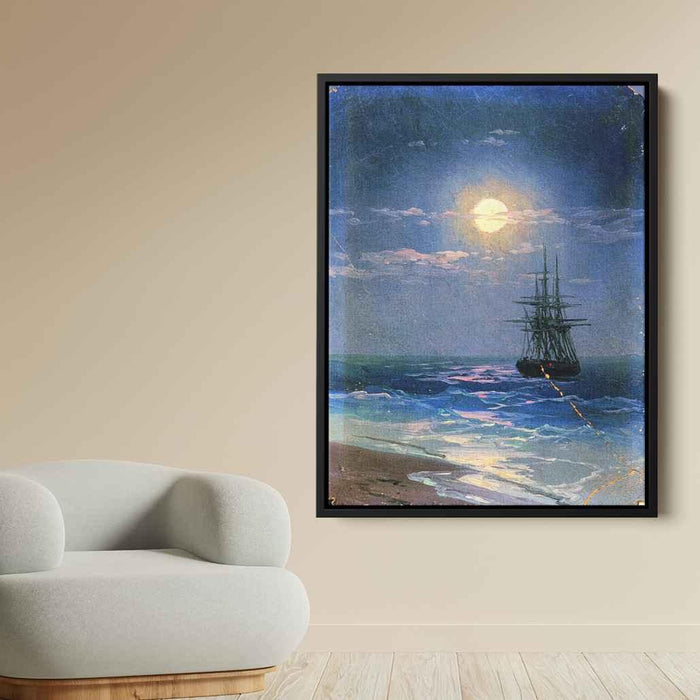 Sea at night by Ivan Aivazovsky - Canvas Artwork