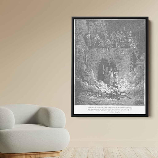 Shadrach, Meshach and Abednego in the Furnace by Gustave Dore - Canvas Artwork